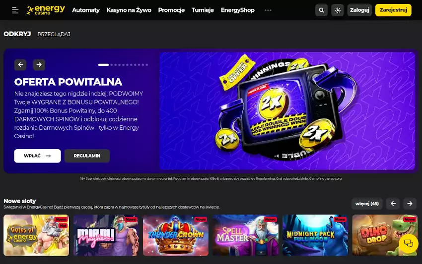 Energy Casino Energy Casino opinie