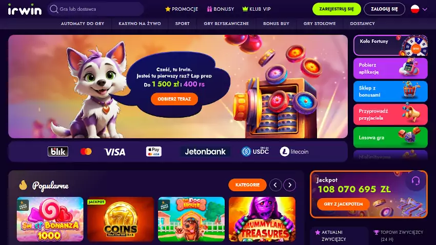 Irwin Casino Irwin Casino Opinie